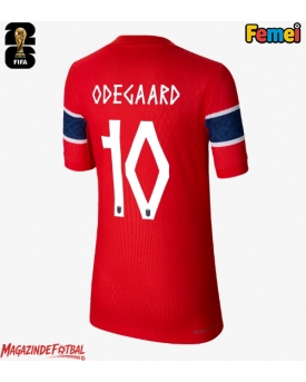 Norvegia Martin Odegaard #10 Echipament de Fotbal Replică Mondial 2026 Femei Acasa Norvegia Martin Odegaard #10 Echipament de Fotbal Replică Mondial 2026 Femei Acasa